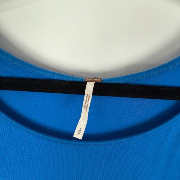 Free People Alyssa Long Sleeve Boho Wrap Maxi Dress Blue Small - Picture 7 of 10